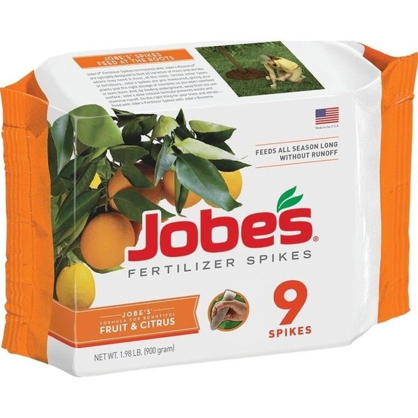 Jobes 0 Fertilizer Spike Box, Spike, Brown, Slight Ammonia Box 1312